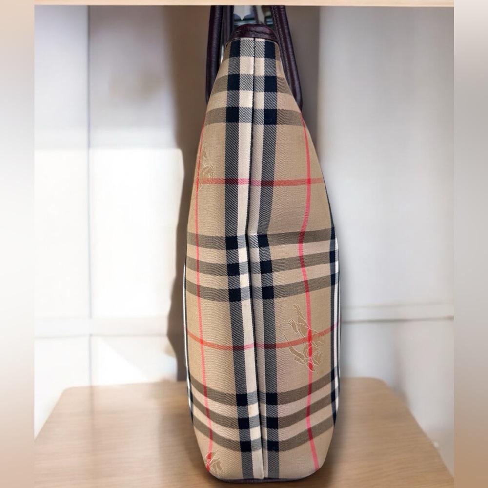 Burberry's Vintage Autre Marque Nova Check Large Tote Bag with COA - Picture 6 of 16